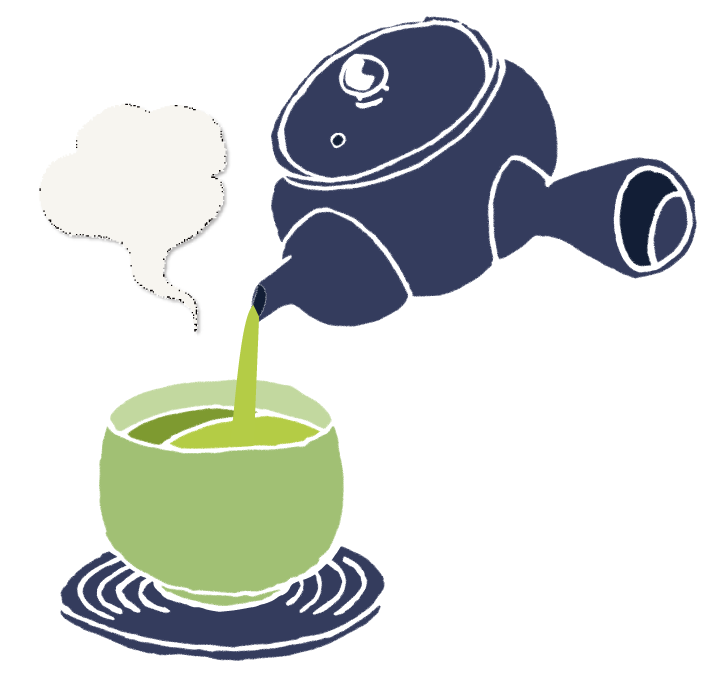 お茶のできあがり